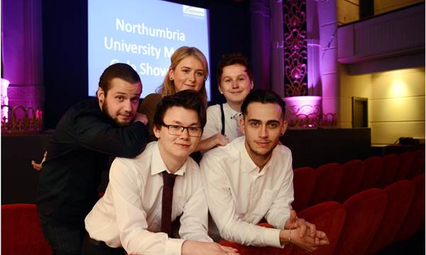 Graduating Film and TV production students. Copyright © Barry Pells